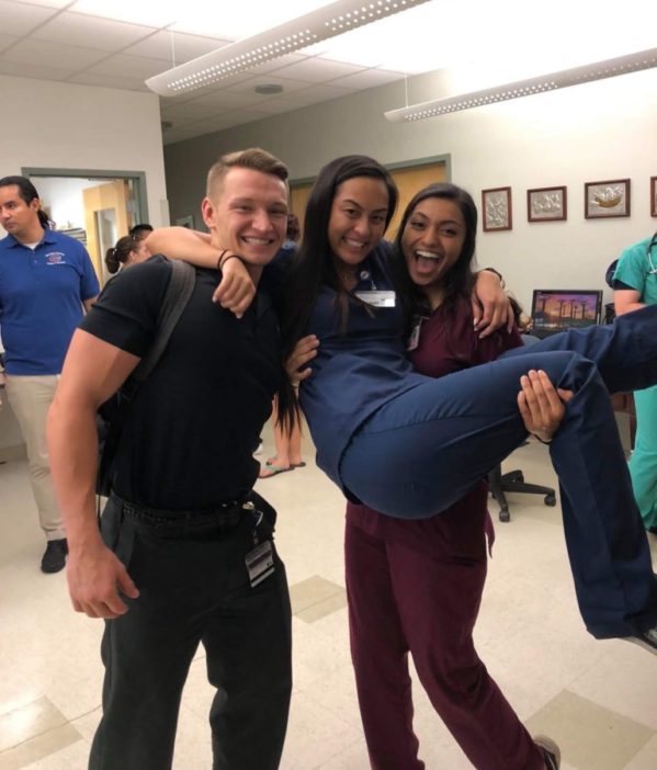 Shayne McKee volunteering at UF pharmacy Apopka Clinic 